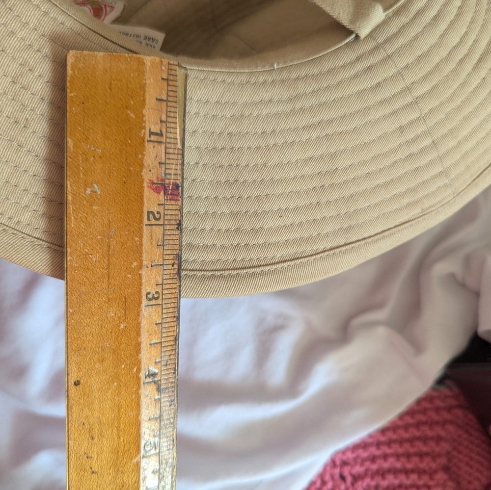 California Sun Valley Banana Republic Tan Wide Brim Sun Hat Snap Tie Safari - Picture 14 of 15